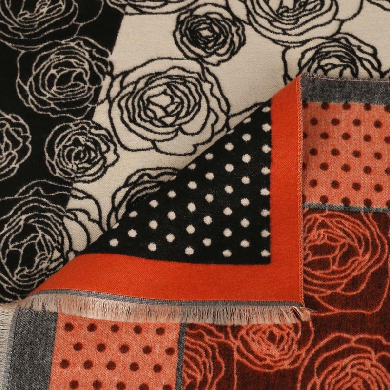 EXTREE Scarfs for Women Pashmina Silky Shawl Wrap for Evening Dressing Blanket Open Front Poncho Cape - Image 3